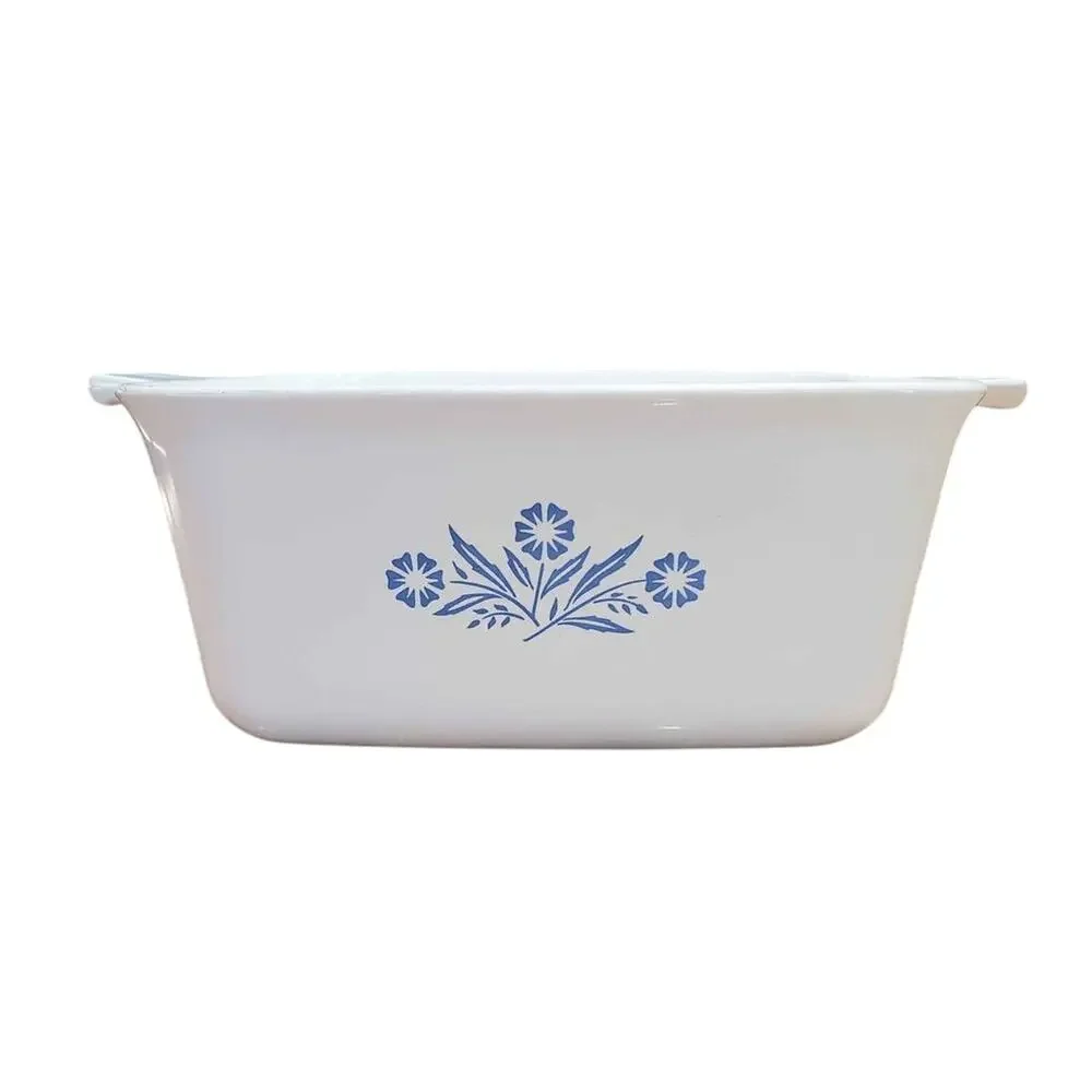 Corning Ware Blue Cornflower Meatloaf/Bread Pan Vintage